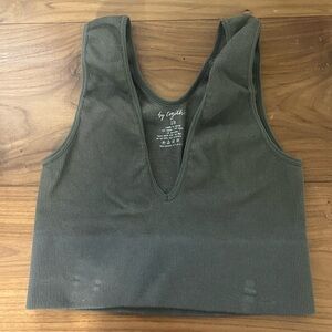 Moss green tank top from By Together s/m